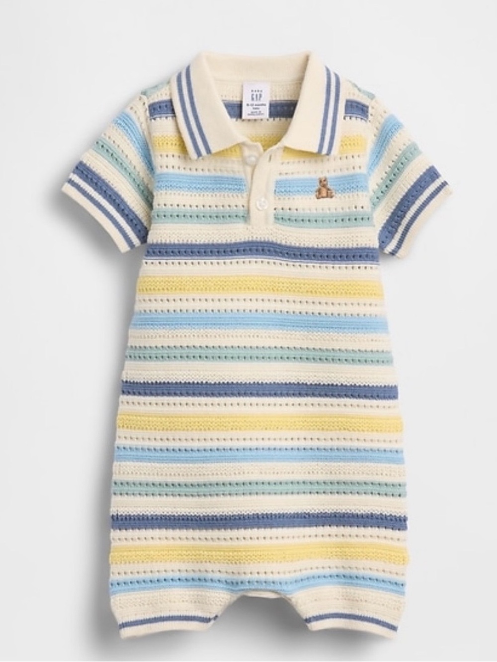 GAP Baby Crochet Striped One Piece